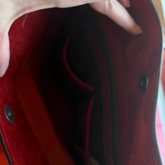 Ladybuq Alicia shoulder bag in the Large size and color Red - Picture 10 of 16